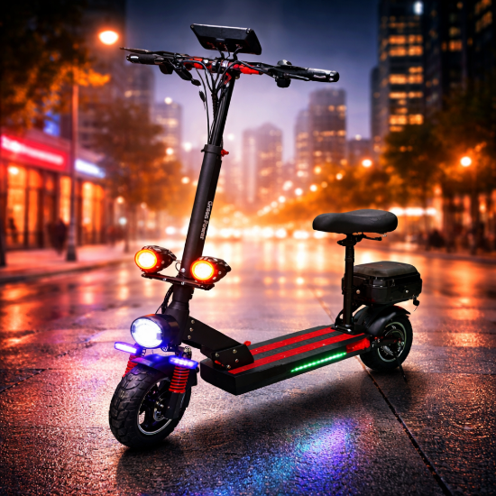 صورة سكوتر كهربائي قوي وشكله هجومي